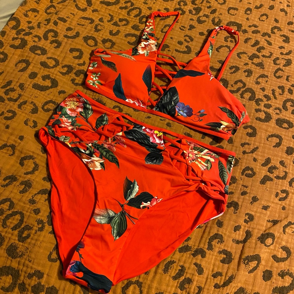 TiniBikini Floral Swim Set XL